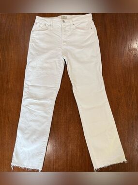 J. Crew White Vintage Straight Leg Jeans